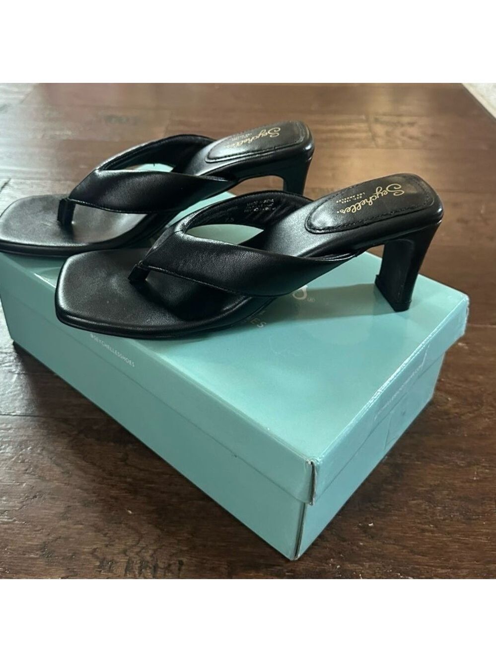 Seychelles EGO Black Leather Sandals – Women’s Size 7.5, Brand New, Retail $109 - Picture 9 of 13